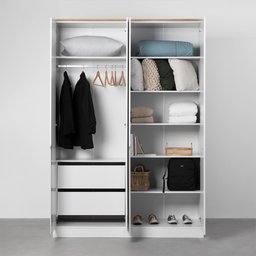 Guarda-roupa Harper 4 Portas 1,60m - Branco - 2