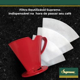 Porta Filtro 103 Padrão Marrom Café Supremo Cozinha - 4