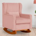 Ver imagem 5 de Poltrona Balanço Aurora Veludo Cores - DS Estofados Poltrona Aurora Rosa