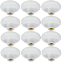 Ver imagem 1 de 12 Plafon Decorativo Branco Soquete Porcelana E-27 para Led