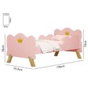 Ver imagem 3 de Cama Infantil Princesa Realeza Rosa com Colchão