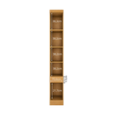 Ver imagem 5 de Módulo de Guarda Roupa Mesa de Cabeceira 1 Porta 1 Gaveta 100% MDF Cairo Marrom/Cinamomo/Fendi