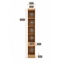 Ver imagem 4 de Módulo de Guarda Roupa Mesa de Cabeceira 1 Porta 1 Gaveta 100% MDF Cairo