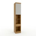 Ver imagem 1 de Módulo de Guarda Roupa Mesa de Cabeceira 1 Porta 1 Gaveta 100% MDF Cairo