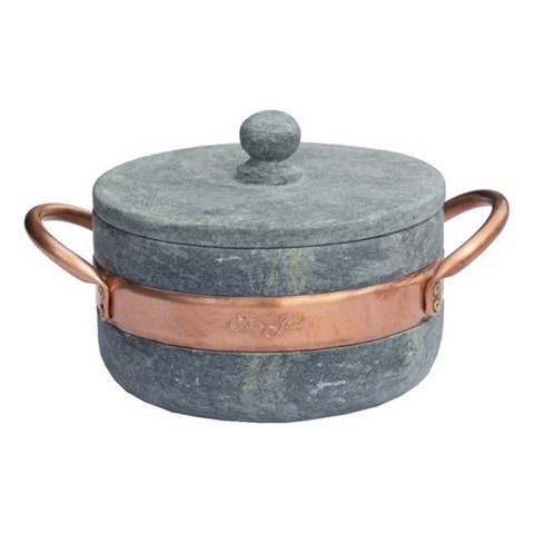 Panela de Pedra Sabão 800 Ml Leônidas Panela de Pedra Sabao Tampa de Pedra São José