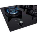 Ver imagem 4 de Cooktop a Gás Fischer 5 Bocas Tripla Chama Infinity Duo com Trempe de Ferro Fundido Mesa Vidro Bivol