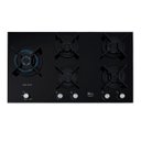 Ver imagem 2 de Cooktop a Gás Fischer 5 Bocas Tripla Chama Infinity Duo com Trempe de Ferro Fundido Mesa Vidro Bivol