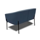 Ver imagem 3 de Sofá Namoradeira 2 Lugares Pé de Ferro Preto Stella Suede Azul Marinho D03 - D'Rossi