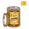 Kit Com 10 Fita Durex Adesiva Amarelo 730 12mm X 65m Adere - 1