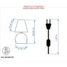 Kit de 2 Abajures Bola Cromado Cúpula Preta 3031 - 3