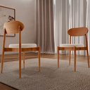 Ver imagem 2 de Conjunto com 2 Cadeiras Ballare em Madeira Maciça para Sala de Jantar