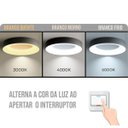Ver imagem 4 de Luminaria Plafon 3 em 1 Led Iluminaçao Quarto Sala de Estar Recepçao Comercial Residencial Moderno D