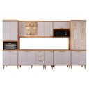 Ver imagem 2 de Cozinha Modulada 8 Peças em MDF Elena Cinamomo e Platino