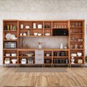 Ver imagem 4 de Cozinha Modulada 8 Peças em MDF Elena Cinamomo e Platino
