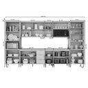 Ver imagem 3 de Cozinha Modulada 8 Peças em MDF Elena Cinamomo e Platino