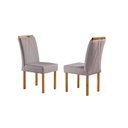 Ver imagem 3 de Conjunto Sala de Jantar 6 Lugares Lorena Mesa e Cadeira Madeira Maciço Moveis Mundial