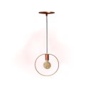 Ver imagem 1 de Luminária Pendente Ring Line Lustre Aramado Premium Elegance:rosé
