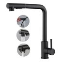 Ver imagem 1 de Torneira Cozinha Monocomando Gourmet Inox 304 Preto Fosco