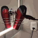 Ver mais imagens de Suporte Para Secador de Cabelo com Ventosa ABS Aço Cromado Faciliti Schmitt