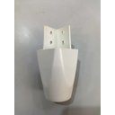 Ver imagem 5 de Kit com 6 Pés para Guarda Roupas Armários Roupeiros 7cm de Altura Branco Modelo Mari Plástico Ultra 