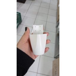 Kit com 6 Pés para Guarda Roupas Armários Roupeiros 7cm de Altura Branco Modelo Mari Plástico Ultra  - 4