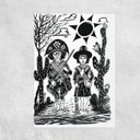 Ver imagem 2 de Placa Decorativo Lampião e Maria Bonita Cordel Nordeste