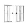 Janela Vitro 4 Folhas Aluminio Branco com Grade 1,00x1,20 - 1