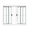 janela vitro 4 folhas aluminio branco com grade 1,00x1,20 - 1
