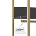 Ver mais imagens de Guarda-Roupa Closet Modulado Casal Estrutura Metálica 6 Gavetas 3 Cabideiros 200cm Industrial Preto/