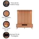 Ver imagem 3 de Rack Movelove River 2 Portas 1 Gaveta Painel Led 183cm