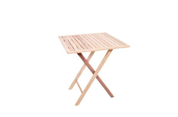 Kit 10 Jogos de Mesa Dobrável de Madeira com 4 Cadeiras Flexo Gourmet sem Pintura - Une Móveis - 4