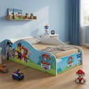 Ver imagem 3 de Mini Cama Carro Infantil Patrulha Canina com Colchão D18 Temática Decorativa para Quarto Infantil