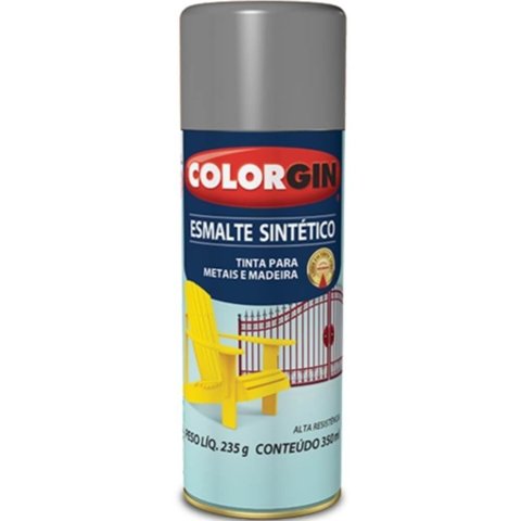 Tinta Spray Esmalte Sintético 350ml Platina - 749 - Colorgin Sherwin Williams