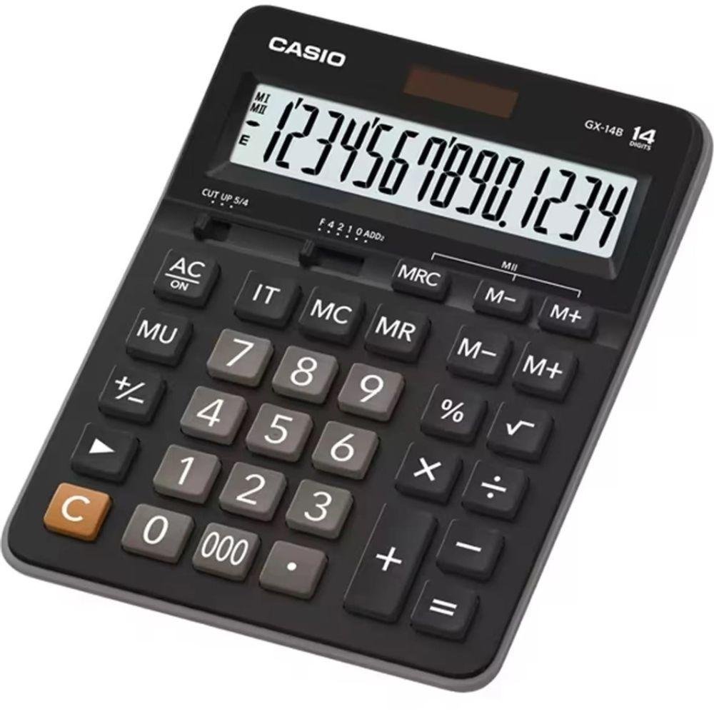 Calculadora de Mesa 14 Dígitos Casio Gx14b Preta