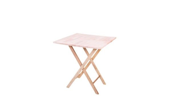Kit 8 Jogos de Mesa Dobrável de Madeira com 4 Cadeiras Classic sem Pintura - Une Móveis - 4
