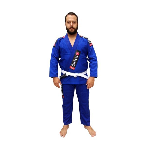 Kimono Trançado Jiu Jitsu Reforçado Azul - A1 - 1