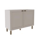 Ver imagem 3 de Armário de Cozinha Modulada Balcão de Pia 1,20m com Tampo 2 Portas 1502 Iluminata 100% Mdf Genialfle