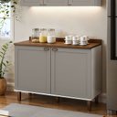 Ver imagem 1 de Armário de Cozinha Modulada Balcão de Pia 1,20m com Tampo 2 Portas 1502 Iluminata 100% Mdf Genialfle