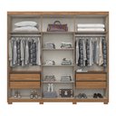 Ver imagem 3 de Guarda Roupa Casal 6 Portas 4 Gavetas Flex D325 Nature Avelã - Henn
