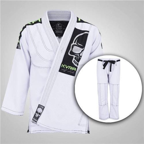 Kimono de Jiu Jitsu kvra branco Bjj style a2 - 3