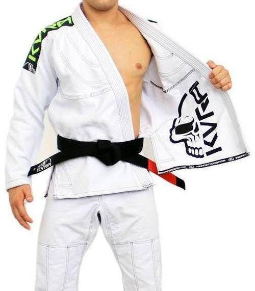 Kimono de Jiu Jitsu kvra branco Bjj style a2 - 1