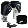 Kit de Boxe Vollo com Luva 12 OZ, Bandagem e Protetor Bocal - 1