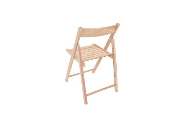 Conjunto de Mesa Dobrável de Madeira com 2 Cadeiras Flexo Gourmet sem Pintura - Une Móveis - 4