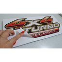 Ver imagem 2 de Adesivo Par de Emblema Hilux 4x4 Turbo Intercooler Teu Adesivo Vermelho