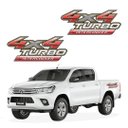 Ver imagem 4 de Adesivo Par de Emblema Hilux 4x4 Turbo Intercooler Teu Adesivo Vermelho