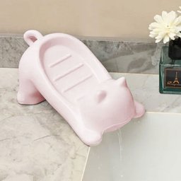 Saboneteira Porta Sabonete Gato Gatinho Banheiro Pia Mesa Bancada Lavabo Box Decoraçao Divertido Enf - 2