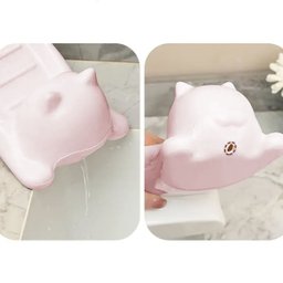 Saboneteira Porta Sabonete Gato Gatinho Banheiro Pia Mesa Bancada Lavabo Box Decoraçao Divertido Enf - 3