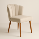 Ver imagem 3 de Cadeira Poltrona Pétala Sala Estar Penteadeira e Salão:bege