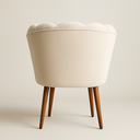 Ver imagem 2 de Cadeira Poltrona Pétala Sala Estar Penteadeira e Salão:bege