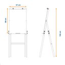 Ver imagem 5 de Flip Chart Quadro Branco Soft Dobrável 57x88cm com Marcado e Bloco de Folhas